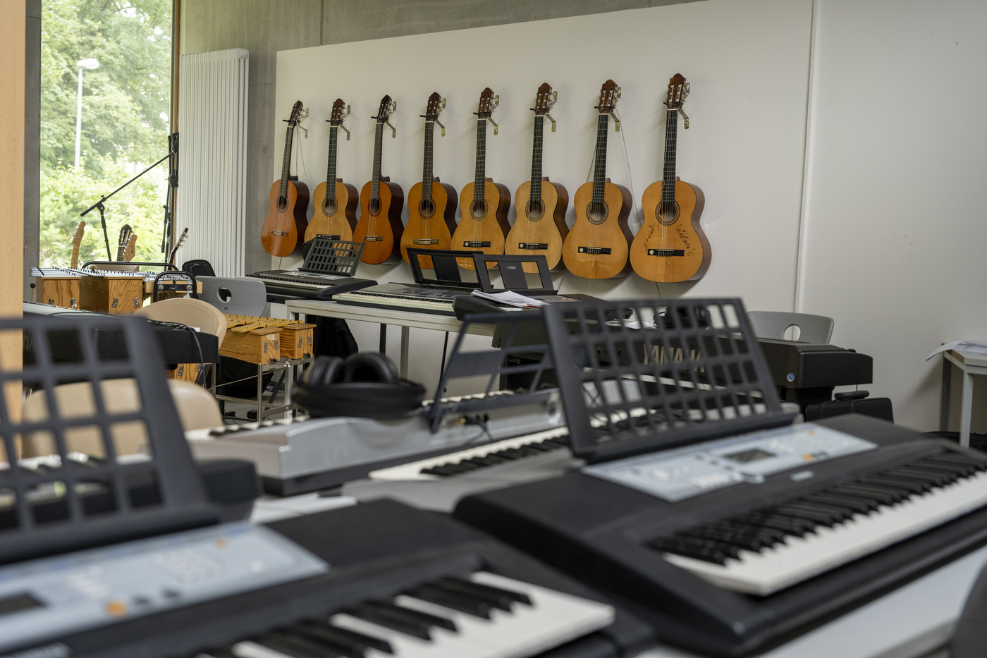 Musikraum Musikinstrumente